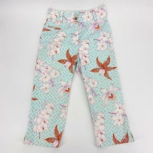 Manuel Canovas Capri Pants Orchid Floral Print